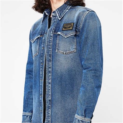 dolce and gabbana denim shirt.